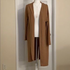 Tan cardigan